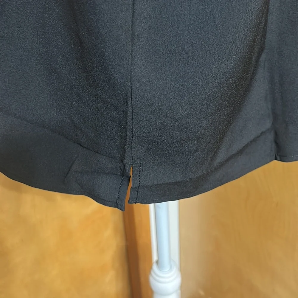 NWT J. Crew Black Puff Sleeve Satin-Back Crepe Top XLT